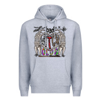 Heather Grey bad witch club Premium Hoodie - CowhideDigitalArt