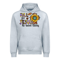 Heather Grey fall for jesus he never leaves Urban Hoodie - CowhideDigitalArt