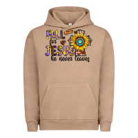Pigment Burro fall for jesus he never leaves Urban Hoodie - CowhideDigitalArt