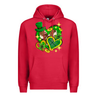 Cardinal St. Patrick's Day lucky heart Premium Hoodie - Neo Western