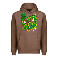 Chestnut St. Patrick's Day lucky heart Premium Hoodie - Neo Western