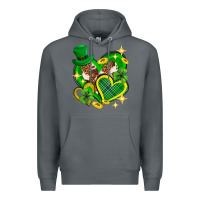 Rock St. Patrick's Day lucky heart Premium Hoodie - Neo Western