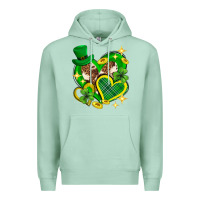 Seafoam St. Patrick's Day lucky heart Premium Hoodie - Neo Western