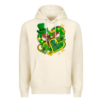 Tofu St. Patrick's Day lucky heart Premium Hoodie - Neo Western