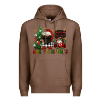 Chestnut merry christmas buffalo afro gnomies Premium Hoodie - FaDigitalArtStudio