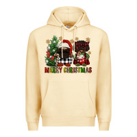 Pina Colada merry christmas buffalo afro gnomies Premium Hoodie - FaDigitalArtStudio