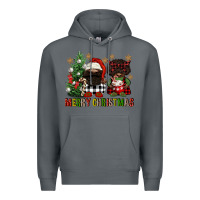 Rock merry christmas buffalo afro gnomies Premium Hoodie - FaDigitalArtStudio