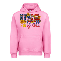 Fuchsia Pink usa y all Urban Hoodie - HRA Design Shop