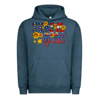 Pigment Midnight Navy usa y all Urban Hoodie - HRA Design Shop