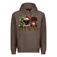 Coffee merry christmas buffalo afro gnomies Premium Hoodie - FaDigitalArtStudio