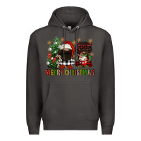 Smoke merry christmas buffalo afro gnomies Premium Hoodie - FaDigitalArtStudio