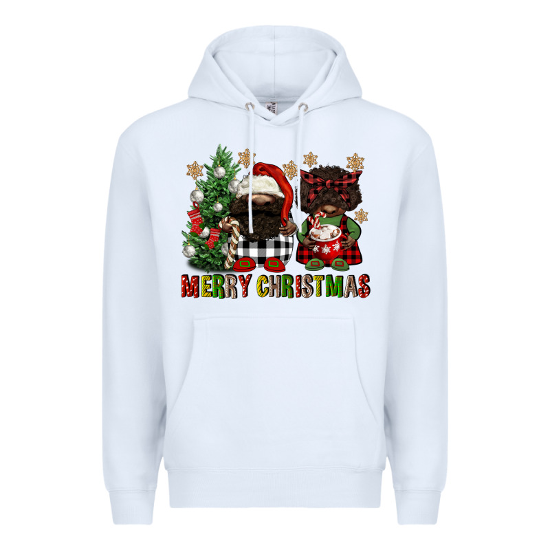 Merry Christmas Buffalo Afro Gnomies Premium Hoodie by FaDigitalArtStudio | Teevron