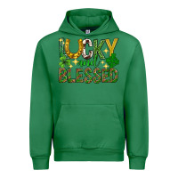 Emerald Lucky and blessed st. patricks day Urban Hoodie - Neo Western