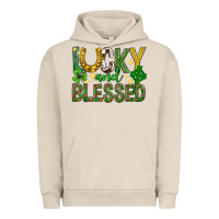 Pigment French Oak Lucky and blessed st. patricks day Urban Hoodie - Neo Western