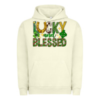 Pigment Pistachio Lucky and blessed st. patricks day Urban Hoodie - Neo Western