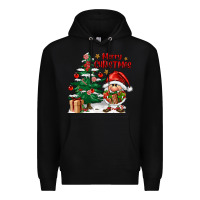 Black merry christmas gnomes Premium Hoodie - FaDigitalArtStudio