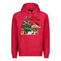 Cardinal merry christmas gnomes Premium Hoodie - FaDigitalArtStudio