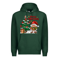 Sports Green merry christmas gnomes Premium Hoodie - FaDigitalArtStudio