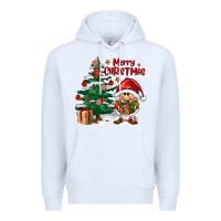 White merry christmas gnomes Premium Hoodie - FaDigitalArtStudio