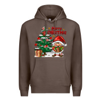 Coffee merry christmas gnomes Premium Hoodie - FaDigitalArtStudio