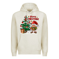 Oatmeal Heather merry christmas gnomes Premium Hoodie - FaDigitalArtStudio
