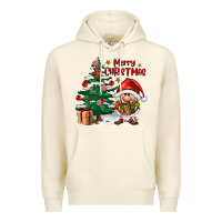 Sandshell merry christmas gnomes Premium Hoodie - FaDigitalArtStudio