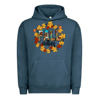 Pigment Midnight Navy fall vibes Urban Hoodie - CowhideDigitalArt