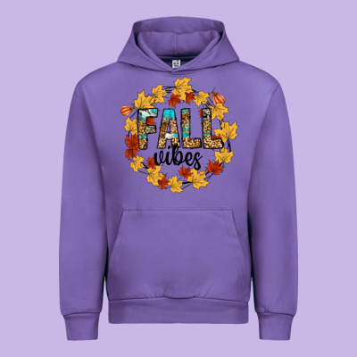 Fall Vibes Urban Hoodie Designed By Cowhidedigitalart