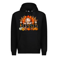Black Thanksgiving Turkey Pumpkin Blessed Premium Hoodie - CowhideDigitalArt