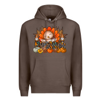 Coffee Thanksgiving Turkey Pumpkin Blessed Premium Hoodie - CowhideDigitalArt