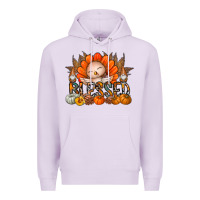 Lilac Thanksgiving Turkey Pumpkin Blessed Premium Hoodie - CowhideDigitalArt