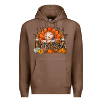 Chestnut Thanksgiving Turkey Pumpkin Blessed Premium Hoodie - CowhideDigitalArt