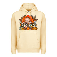 Pina Colada Thanksgiving Turkey Pumpkin Blessed Premium Hoodie - CowhideDigitalArt