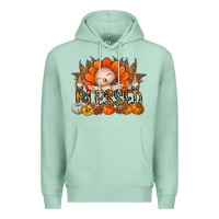 Seafoam Thanksgiving Turkey Pumpkin Blessed Premium Hoodie - CowhideDigitalArt