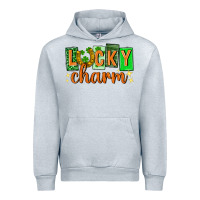 Heather Grey Lucky charm st. patricks day Urban Hoodie - Neo Western