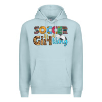 Blue Mist soccer it's a girl thing Premium Hoodie - HRA Design Shop