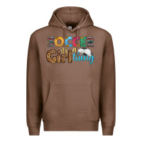 Chestnut soccer it's a girl thing Premium Hoodie - HRA Design Shop