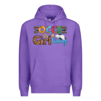 Purple soccer it's a girl thing Premium Hoodie - HRA Design Shop