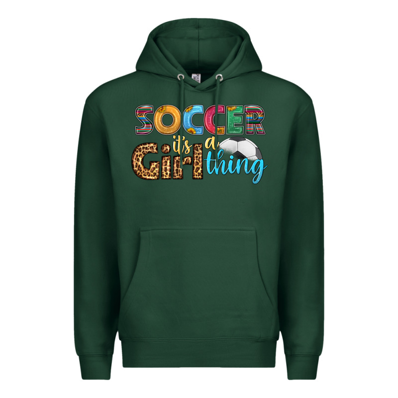 Soccer It's A Girl Thing Premium Hoodie by HRA Design Shop | Teevron