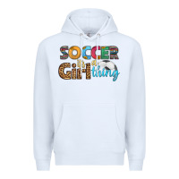 White soccer it's a girl thing Premium Hoodie - HRA Design Shop