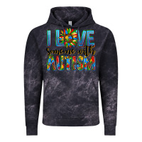 Cloud Black ı love someone with autism Vintage Hoodie - AdoDesignShop