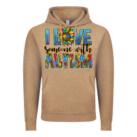 Vintage Coffee ı love someone with autism Vintage Hoodie - AdoDesignShop