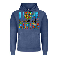 Vintage Denim ı love someone with autism Vintage Hoodie - AdoDesignShop