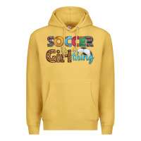 Antique Gold soccer it's a girl thing Premium Hoodie - HRA Design Shop