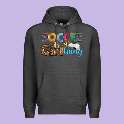 Soccer It's A Girl Thing Premium Hoodie Designed By Hra Design Shop