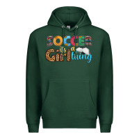 Sports Green soccer it's a girl thing Premium Hoodie - HRA Design Shop