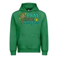 Emerald pray more worry less Urban Hoodie - HRA Design Shop