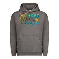 Pigment Tornado pray more worry less Urban Hoodie - HRA Design Shop