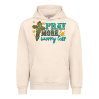 Sandshell pray more worry less Urban Hoodie - HRA Design Shop