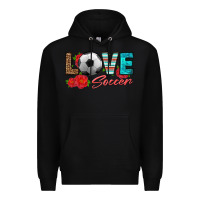 Black love soccer Premium Hoodie - HRA Design Shop